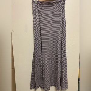 [2/$15 SALE!!] Pink and grey striped maxi skirt 💕
